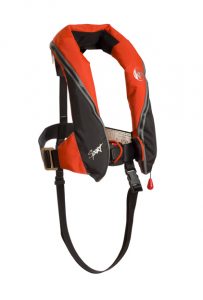 Professional product photography shot showing a life jacket made by Typhoon International on a white background. Shot by professional northeast product photographer Cal Carey.