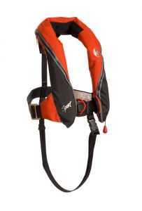 This is a professional advertising photo for 3si, they produce high quality life jackets in a studio style photograph.