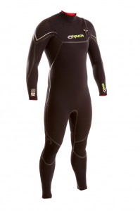 Professional product photography shot showing a typhoon wetsuit using the 'invisible man' method. Shot by professional northeast product photographer Cal Carey.