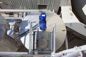 Professional industrial shot of a anaerobic digestion waste to energy site. Shot by professional northeast industrial photographer Cal Carey.