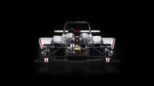 Professional advertising shot of Gibson Motorsport's GH20 car. Front view with the front shell segment removed to show the parts at the front. Shot by professional northeast advertising photographer Cal Carey.