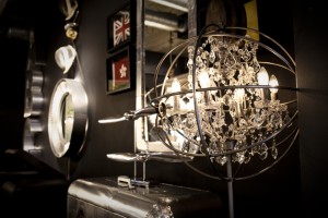 Professional advertising shot of a unique lamp from a professional advertising photography shoot at Barker & Stonehouse. Shot by professional northeast advertising photographer Cal Carey.