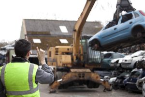 This is a professional shot of Cal Carey, one of Northeast's best photographers behind the scenes shooting for Morgans Auto Salvage.