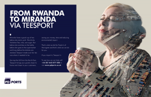 A composite photograph for PD Port's VIA Teesport advertising campaign.