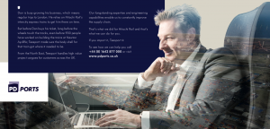 This is a professional advertising photo of Dan, the photo shows him on a train working in his laptop. The "From Japan to Dan" slogan is to show that trains from Japan come through Teesport. Shot by professional northeast commercial photographer Cal Carey.