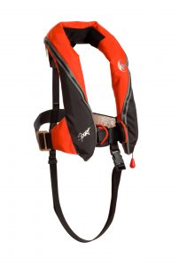 This is a professional advertising photo for 3si, they produce high quality life jackets in a studio style photograph.